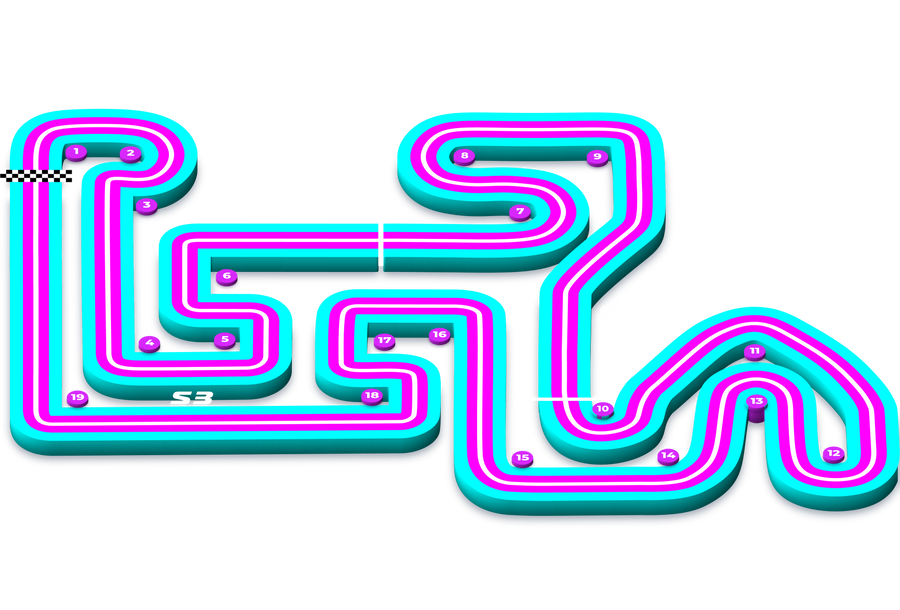 The Maze track map