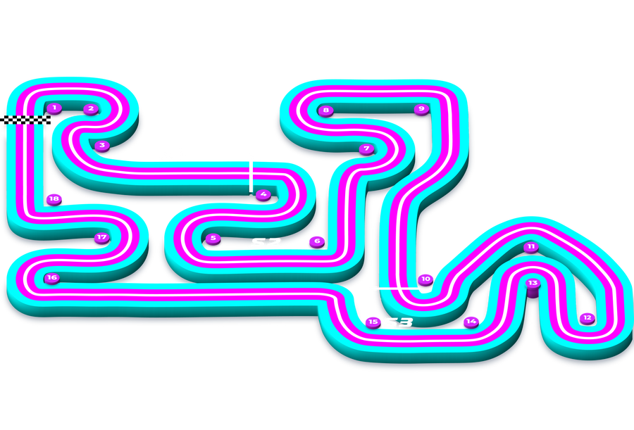 Reactor track map