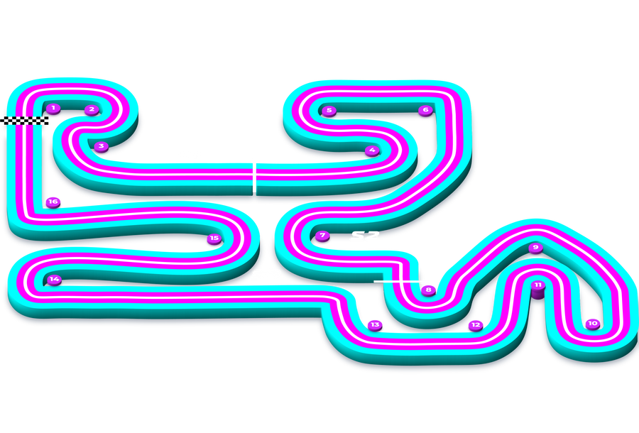 Spider track map