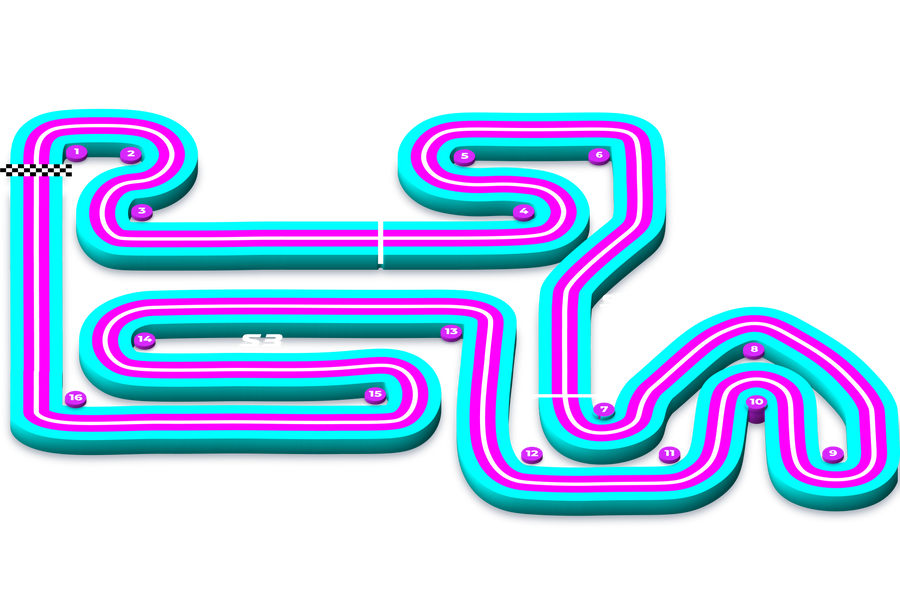 The Pursuit track map