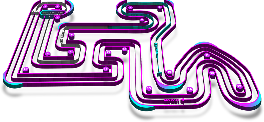 The Maze track map